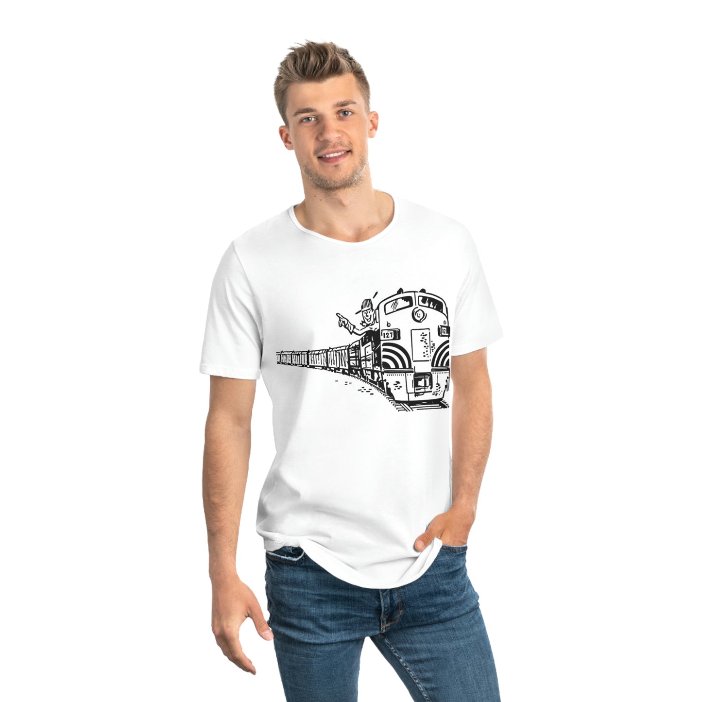 Men's Jersey Curved Hem Tee