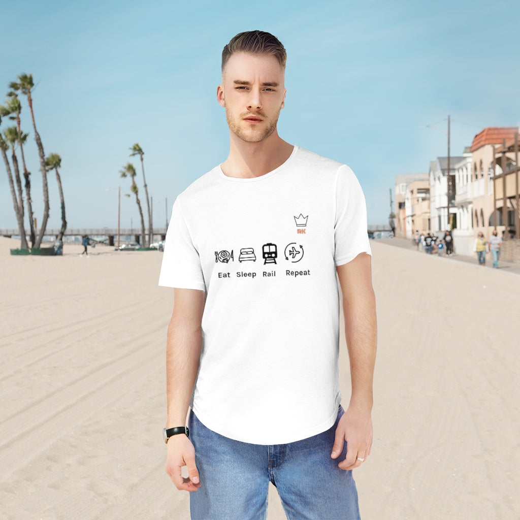 Men's Jersey Curved Hem Tee