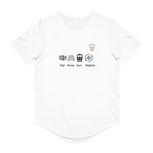 Men's Jersey Curved Hem Tee