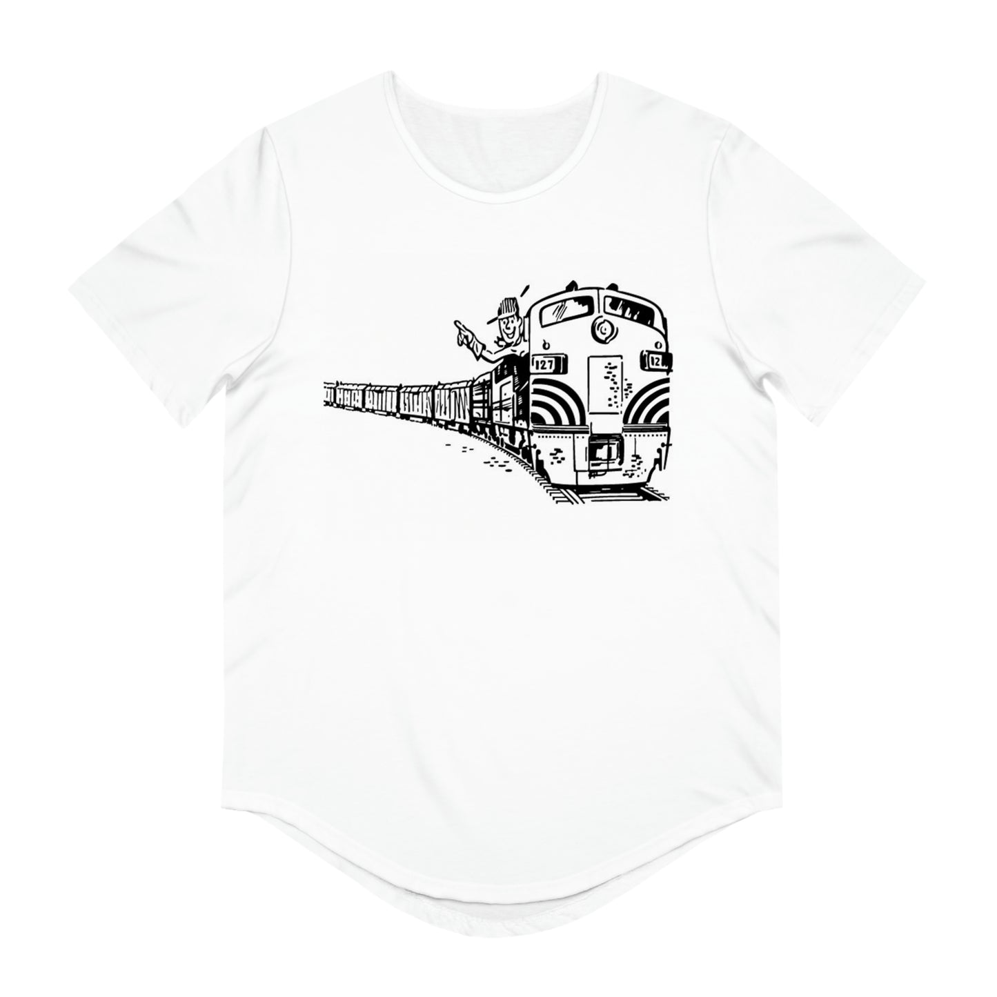 Men's Jersey Curved Hem Tee